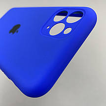 Чохол для Apple iPhone 11 Pro матовий кейс із закритою камерою чохол на айфон 11 про синій o5h, фото 4