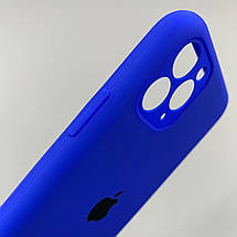Чохол для Apple iPhone 11 Pro матовий кейс із закритою камерою чохол на айфон 11 про синій o5h, фото 3