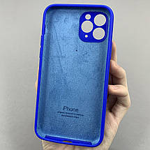 Чохол для Apple iPhone 11 Pro матовий кейс із закритою камерою чохол на айфон 11 про синій o5h, фото 2