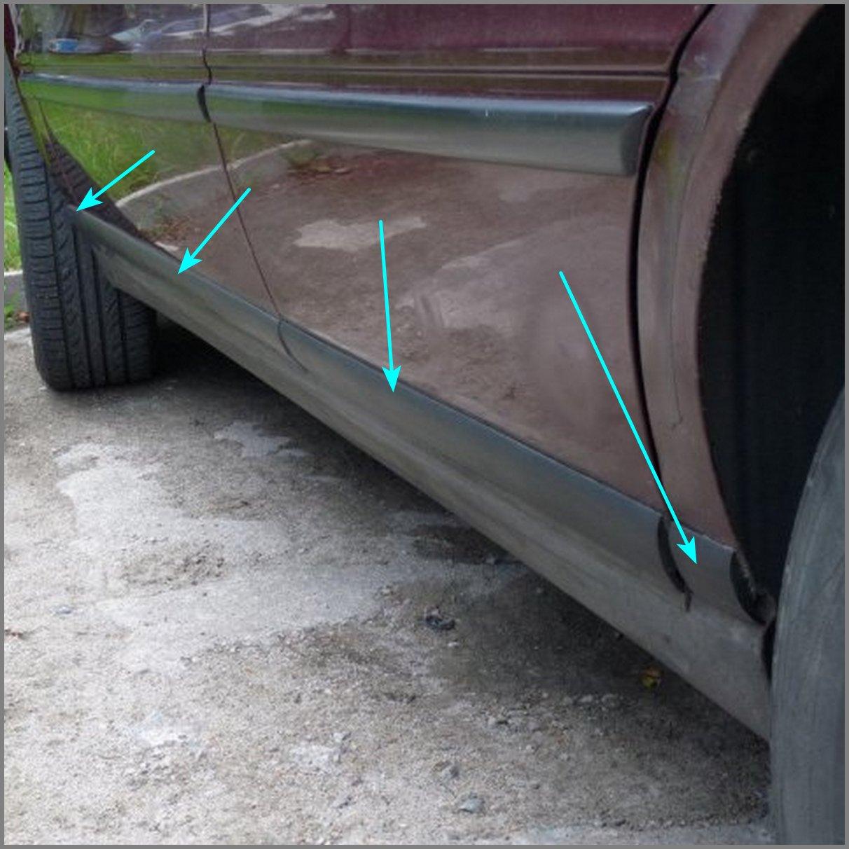 Молдинги бічні нижні (біля порогів) для AUDI 80 B4 1991–1996 седан / універсал, фото 1