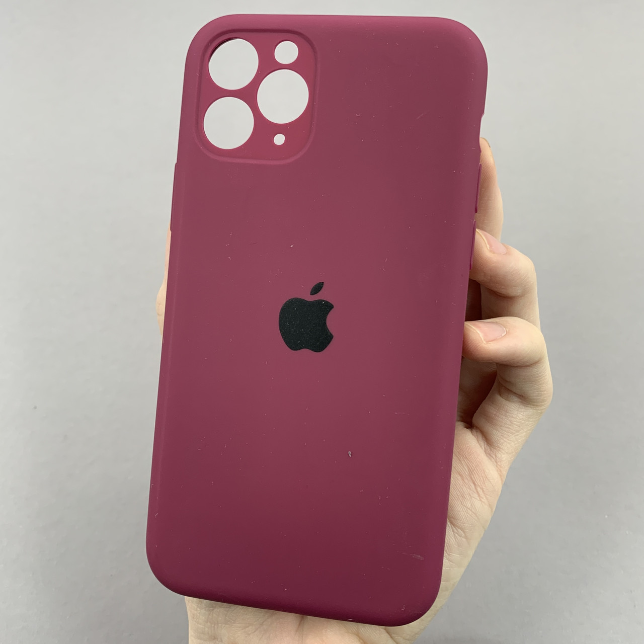 Чохол для Apple iPhone 11 Pro матовий кейс із закритою камерою чохол на айфон 11 про бордовий o5h