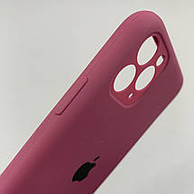 Чохол для Apple iPhone 11 Pro матовий кейс із закритою камерою чохол на айфон 11 про бордовий o5h, фото 3