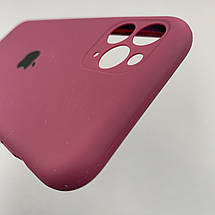 Чохол для Apple iPhone 11 Pro матовий кейс із закритою камерою чохол на айфон 11 про бордовий o5h, фото 4