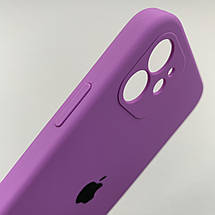 Чохол для Apple iPhone 12 матовий кейс із закритою камерою чохол на айфон 12 фіолетовий o5h, фото 3