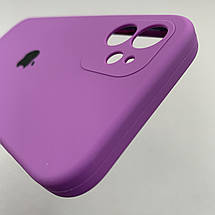 Чохол для Apple iPhone 12 матовий кейс із закритою камерою чохол на айфон 12 фіолетовий o5h, фото 4
