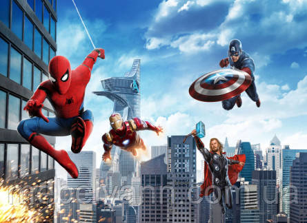 Фотообої Chameleon Герої марвел 100х100см, фото 1