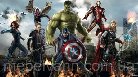 Фотообої Chameleon Марвелівські герої 100х100 см, фото 1