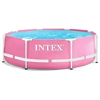 Семейный каркасный большой бассейн Intex, детский круглый бассейн для дачи с насосом-фильтром 28292