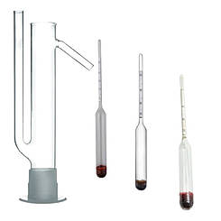 Набір ареометрів АСП-3 + папуга 250 мл (Склоприлад)