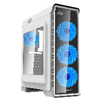 Корпус GameMax Pardo White, без БЖ, Miditower, ATX/Mini-ITX/microATX, 1хUSB 3.0, 2хUSB 2.0, 400х185х