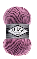 Нитки пряжа для вязания полушерсть SUPERLANA MAXI Суперлана Макси от ALIZE Ализе № 28 - фіолетовий