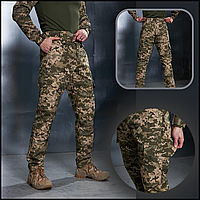 Армейские брюки тактические летние камуфляж пиксель из рип-стоп ткани, штаны ripstop пиксель для зсу
