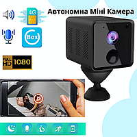 Автономная мини камера 4G под сим карту Full HD Мини камера видео наблюдения