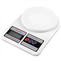 LT Весы кухонные электронные Domotec SF-400 с LCD дисплеем Белые до 10 кг cd