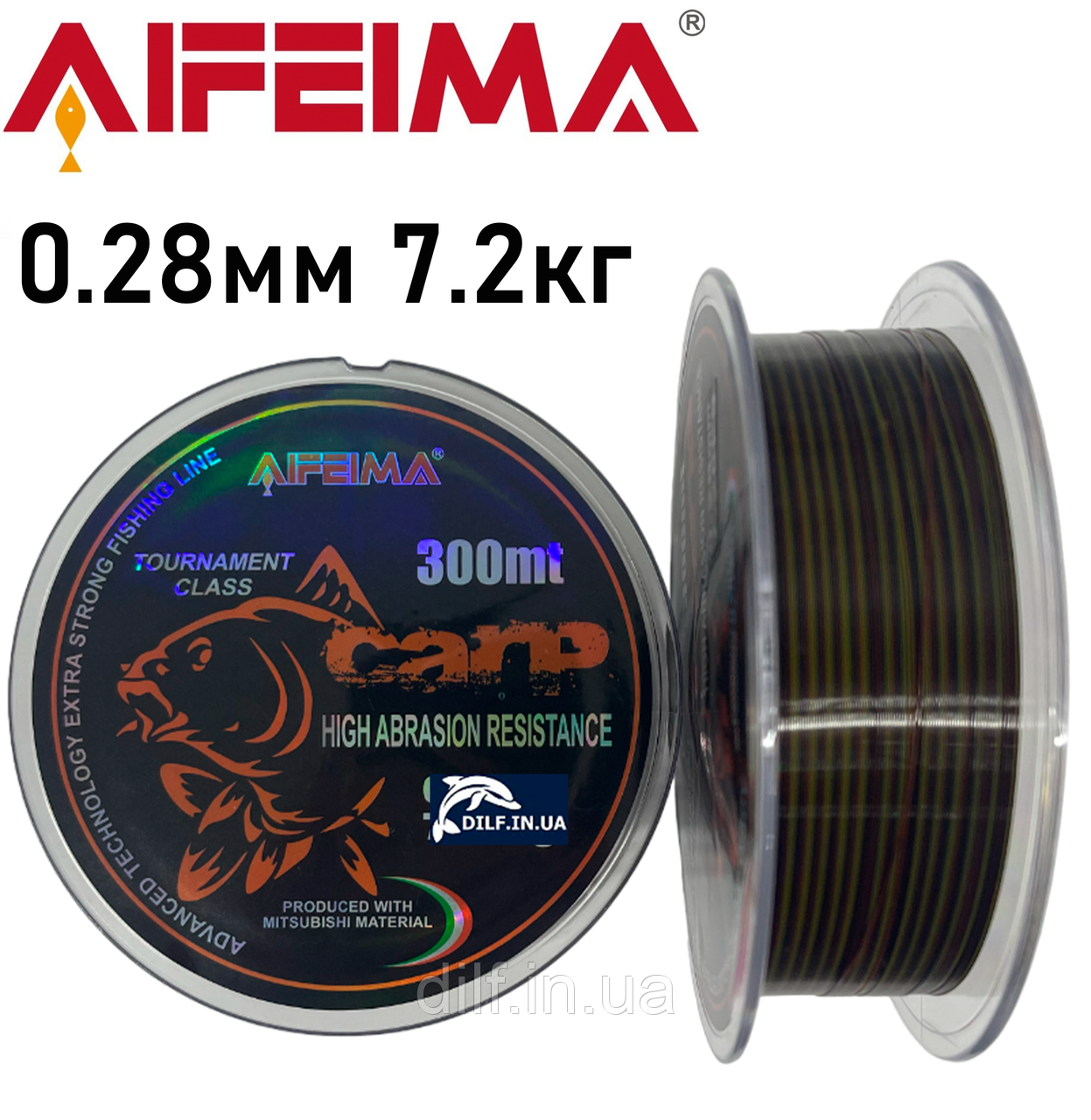 Волосінь Feima Carp 300m (0.28мм 7.2кг) AIFEIMA