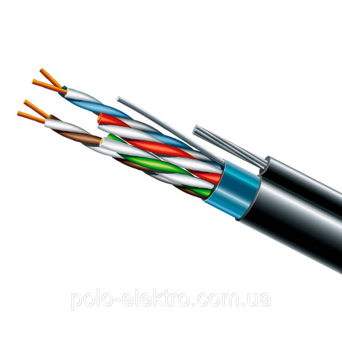 Кабель зовнішній Cat5e U/UTP 4х2х24 AWG ЗЗЦМ