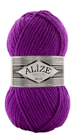 Нитки пряжа для вязания полушерсть SUPERLANA MAXI Суперлана Макси от ALIZE Ализе № 209 - фиолетовый