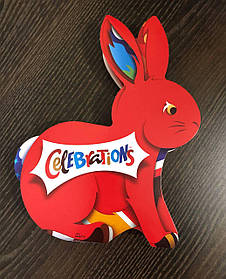 Набір цукерок великодній кролики Celebration батончики Mars, Twix, Buonty, Maltesers, Galaxy, Milky Way 215г