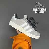 Женские кроссовки Adidas Campus Grey White, Кроссовки Адидас Кампус, Originals campus 00s cloud