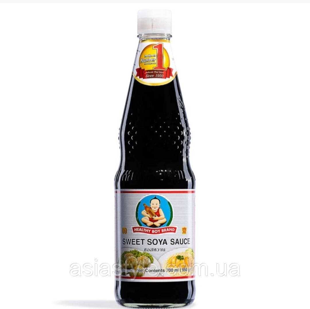 Солодкий, густий, соєвий соyc, Healthy Boу, 700 мл (950 г), ZUS