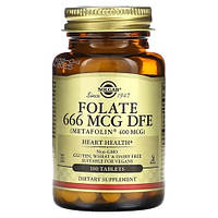 Solgar Folate 666 мкг 400 мкг 100 таблеток DS