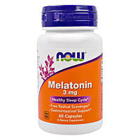 NOW Melatonin 3 mg 60 капс DS