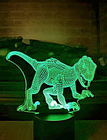 Сменная пластина для 3D светильников "Монолофозавр" акрил Сменная пластина для 3D ночника в детскую комнату