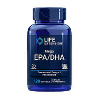 Жирные кислоты Life Extension Mega EPA/DHA, 120 капсул DS