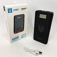 LT Аккумулятор портативный павербанк POWER BANK UKC ART-4148/4204. 50000mah, 4USB, внешний аккумулятор cd