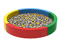 Дитячий ігровий сухий басейн коло 250х250х40см ПВХ для дому дитячих кімнат та садочків. Сухий басейн коло