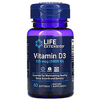 Витамины и минералы Life Extension Vitamin D3 5000 IU, 60 капсул DS