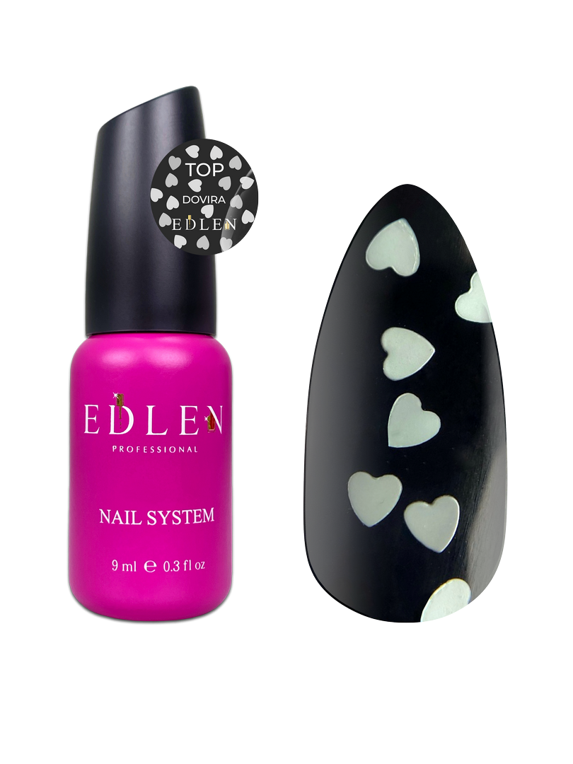 Топ з білими сердечками Edlen Dovira 9 мл
