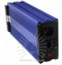 Інвертор + заряджання 20 А синій корпус Lemanso LM40103 з 12VDC до 230V AC 1000W 1200VA 20A правильна синусоїда, фото 5