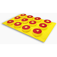 Ігровий килимок Топітоп мат з липучками 200х130х3 см пігулки 30х30х10 см. Дитячий ігровий набір