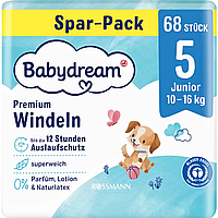 Підгузки Babydream Німеччина 5 (10-16кг) 68шт