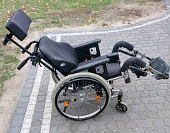 Багатофункціональна коляска для довготривалого догляду Alu Rehab Netti III Long Therapy Comfort Wheelchair Used