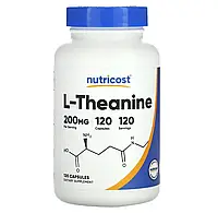 L-теанин 200 мг (L-theanine) Nutricost 120 капсул