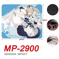 Коврик для мыши Genshin Impact "Барбара" 20 х 24 см 3DTOYSLAMP