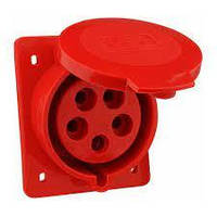 Розетка силова вбудована 425 32А 3Р+РЕ+N 32А 380В 52134