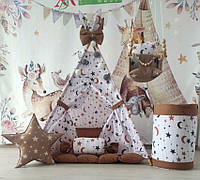 Вигвам палатка детский Ловець снов Бон Бон + подушки + козина + качеля Детский палатка вигвам для ребенка