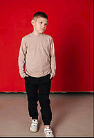 Брюки джогеры чёрные для мальчика 4-5-6-7-8-9 лет на рост 110,116,122,128,134 см