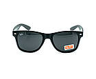 Сонцезахисні окуляри Ray Ban Wayfarer чорні, фото 3