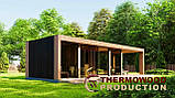 Модульний гостьовий будинок 11,0х4,0м з лазнею Sauna House 15 від Thermowood Production під ключ, фото 4