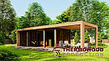 Модульний гостьовий будинок 11,0х4,0м з лазнею Sauna House 15 від Thermowood Production під ключ, фото 6