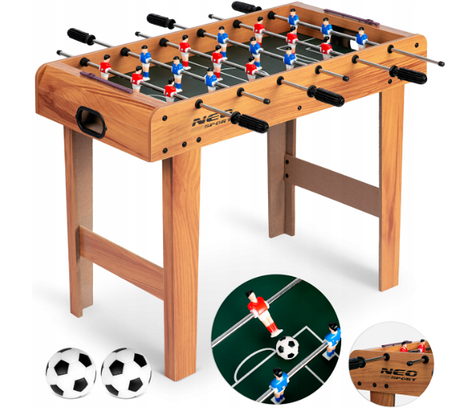 Настільний футбол дерев'яний Neo-Sport 69 x 37 x 62 см, фото 2