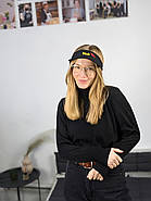 Кепка козирок з вашим логотипом Чорна, фото 7