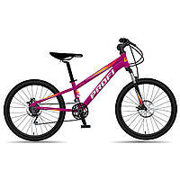 Спортивний велосипед 24 дюйми Profi (рама 11", SHIMANO 21SP) MTB2401-3 Фуксія