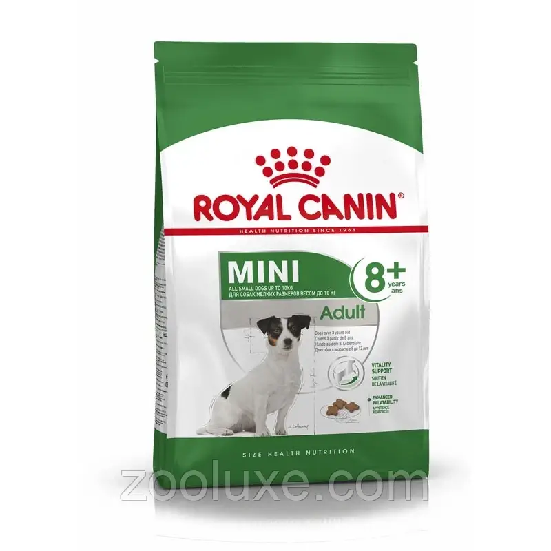 Royal Canin Mini Adult 8+ 800 г / Роял Канін Міні Едалт 8+ корм для собак, фото 1