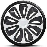 Колпаки на колеса. Колпаки колесные ARGO R15 PLATIN Silver/Black. Колпаки на диски