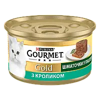 Purina Gourmet Gold Шматочки в Паштете з Кроликом 85 г/Пурина Гурме Голд Паштет вологий корм для кішок